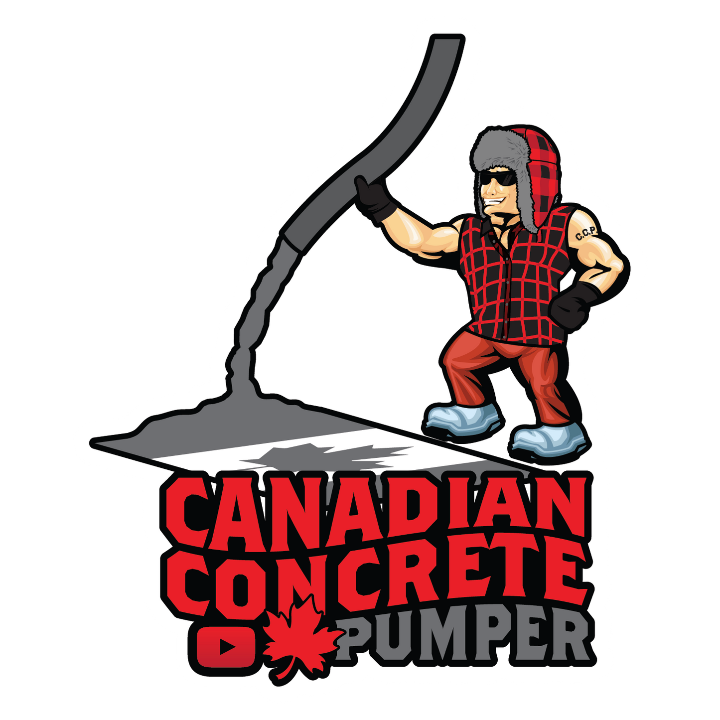 Custom Heavy-Duty Stickers - Canadian Concrete Pumper