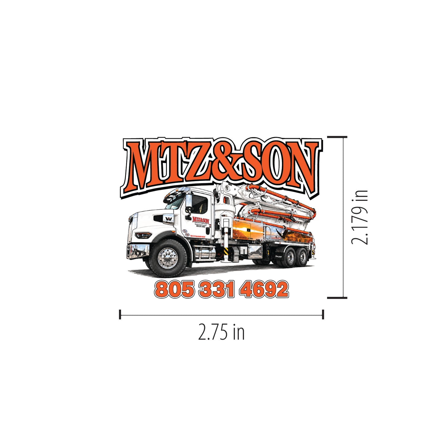 Bulk Custom Heavy-Duty Stickers - MTZ & Son